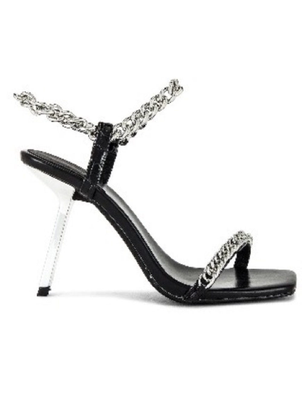 Jeffrey Campbell Black Chain-Strap Sandals